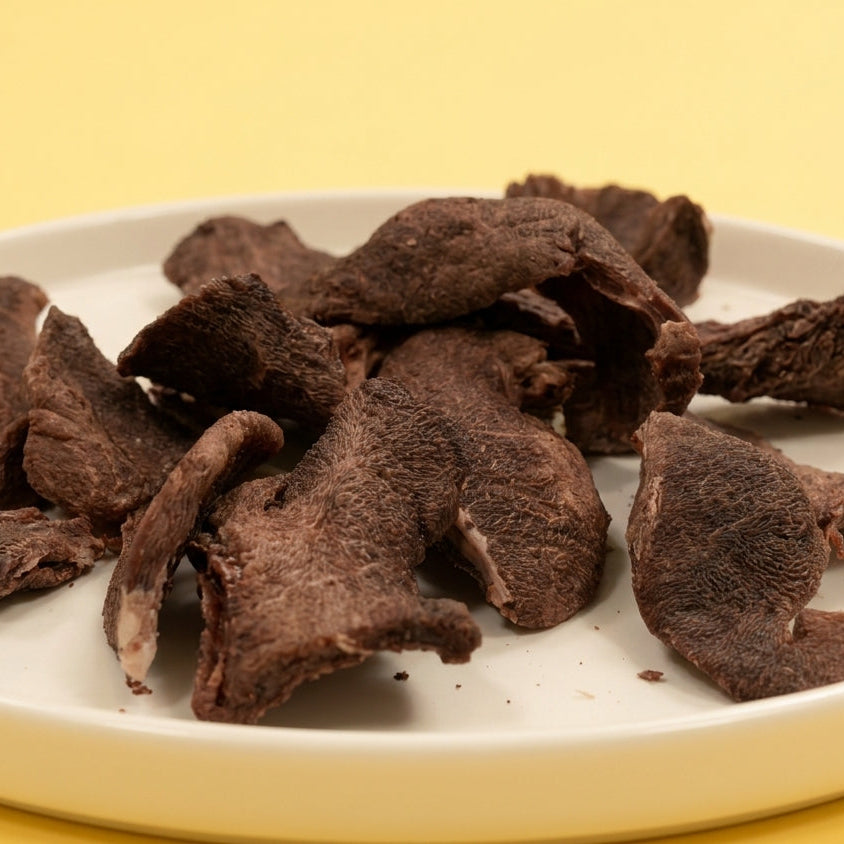 Freeze-Dried Beef Heart for Dogs & Cats — Whole cut muscle meat treats