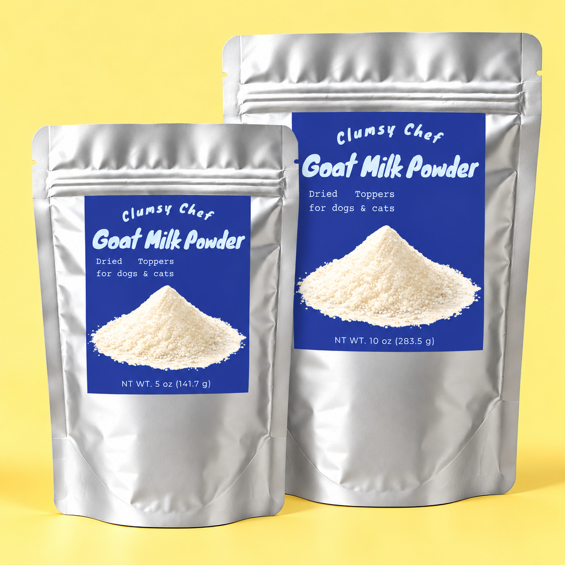 Goat Milk Powder for Dogs & Cats | Creamy Food Topper | Clumsy Chef